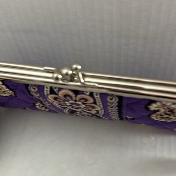 Vera Bradley 
Double Kiss-lock Clutch 
Simply Violet - Picture 2 of 7
